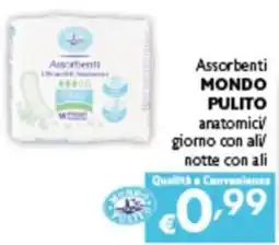 Spak Supermercati Assorbenti Mondo Pulito offerta