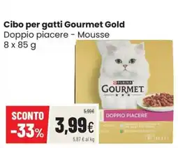 Coop Trentino Cibo per gatti Gourmet Gold Doppio piacere - Mousse offerta
