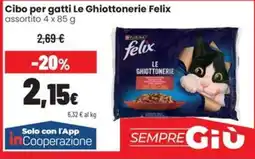Coop Trentino Cibo per gatti Le Ghiottonerie Felix offerta