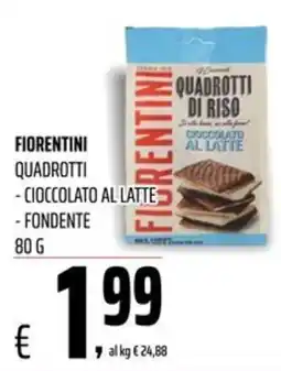 Coop Master Alleanza 3.0 Fiorentini quadrotti cioccolato al latte offerta