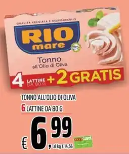 Coop Master Alleanza 3.0 Rio mare Tonno all'Olio di Oliva offerta