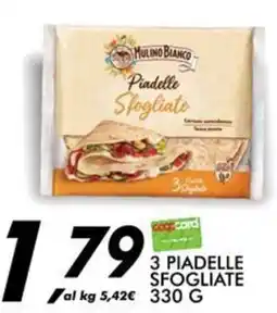Coop Master Alleanza 3.0 Piadelle Sfogliate Mulino Bianco offerta