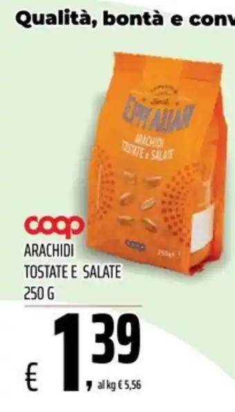 Coop Master Alleanza 3.0 Arachidi tostate e salate offerta