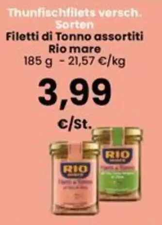 Filetti di Tonno assortiti Rio mare