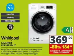 Comet Whirlpool Lavatrice FFB 948 BSV IT offerta