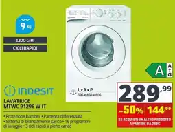 Comet Indesit Lavatrice offerta