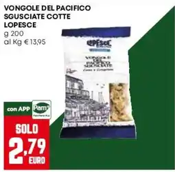 Pam Vongole del Pacifico sgusciate cotte Lopesce offerta