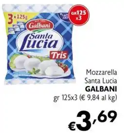 Maxi Supermercati Mozzarella Santa Lucia Galbani offerta