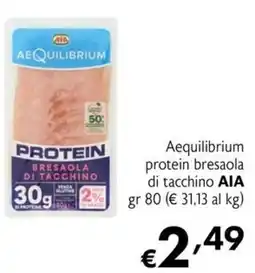 Maxi Supermercati Aequilibrium protein bresaola di tacchino offerta
