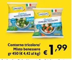 Eurospesa Orogel Contorno tricolore offerta