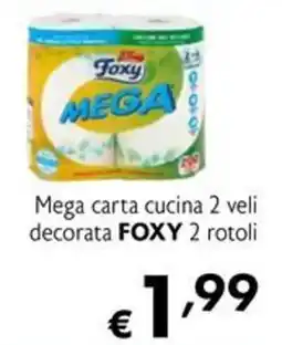 Eurospesa Mega carta cucina decorata FOXY offerta