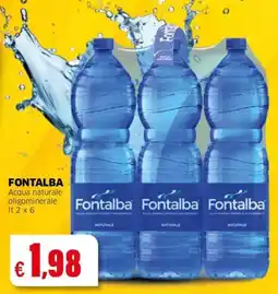 Mercati Alimentari Acqua naturale oligominerale Fontalba offerta