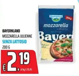 Coop Master Alleanza 3.0 Mozzarella julienne senza lattosio Bayernland offerta