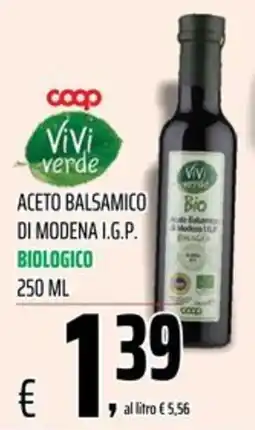 Coop Master Alleanza 3.0 Aceto Balsamico di Modena I.G.P. Biologico offerta