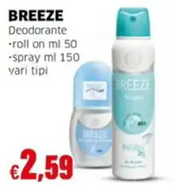 Mercati Alimentari Deodorante Breeze offerta