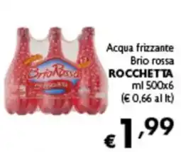 Spak Supermercati Acqua frizzante Brio rossa ROCCHETTA offerta