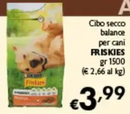 Spak Supermercati Cibo secco balance per cani Friskies offerta