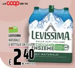 Coop Master Alleanza 3.0 Levissima naturale offerta