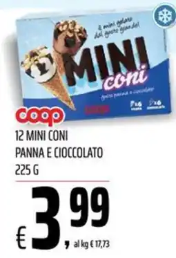 Coop Master Alleanza 3.0 Mini coni panna e cioccolato offerta