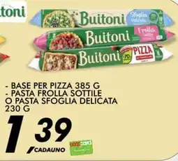 Coop Master Alleanza 3.0 Buitoni base per pizza/ pasta frolla sottile o pasta sfoglia delicata offerta