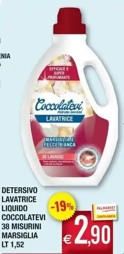 Palmarket Detersivo lavatrice liquido Coccolevevi offerta