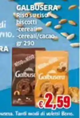 Mercati Alimentari Galbusera Riso su riso biscotti -cereali/cacao offerta