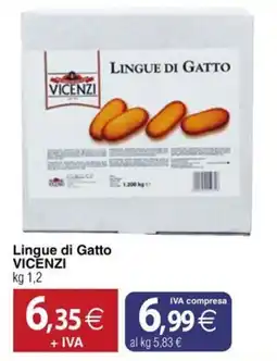Docks Cash&Carry Lingue di Gatto Vicenzi offerta