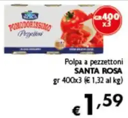 Spak Supermercati Polpa a pezzetttoni Santa Rosa offerta