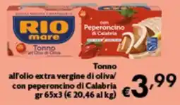 Spak Supermercati Rio mare Tonno all'olio di oliva offerta