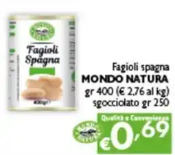 Spak Supermercati Fagioli spagna Mondo Natura offerta