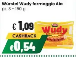 Coop Trentino Würstel Wudy formaggio Aia offerta