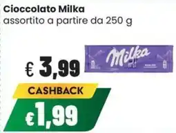 Coop Trentino Cioccolato Milka offerta