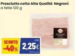 Coop Trentino Prosciutto cotto Alta Qualità Negroni offerta