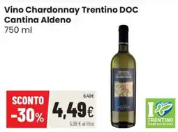 Coop Trentino Vino Chardonnay Trentino DOC Cantina Aldeno offerta