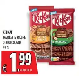 Coop Master Alleanza 3.0 KitKat Tavolette ricche di cioccolato offerta