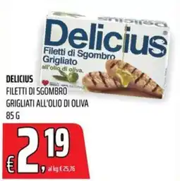 Coop Master Alleanza 3.0 Delicius filetti di sgombro grigliato all'olio di oliva offerta