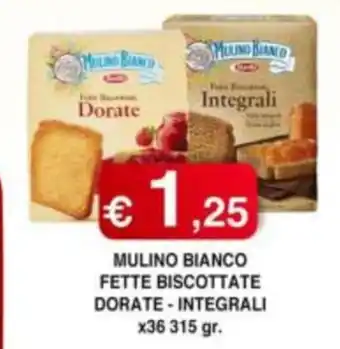 Mulino Bianco fette biscottate dorate - integrali
