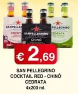 Orsini Market San Pellegrino Cocktail Red - Chinò Cedrata offerta