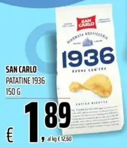 Coop Master Alleanza 3.0 San Carlo patatine 1936 offerta
