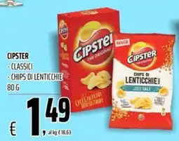 Coop Master Alleanza 3.0 Cipster chips di lenticchie offerta