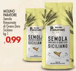 Despar Semola rimacinata di grano duro siciliano Molino Paratore offerta