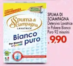 Despar Spuma di Sciampagna Detersivo Lavatrice Bianco puro offerta