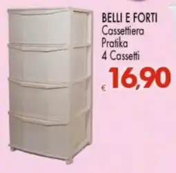 Despar Belli e Forti Cassettiera Pratika 4 Cassetti offerta