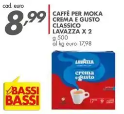 Italmark Caffè per moka crema e gusto Lavazza offerta