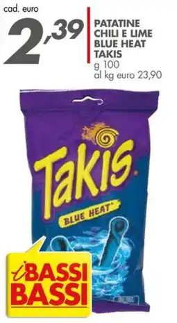 Italmark Patatine chili e lime Takis Blue Heat offerta