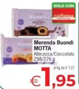 Despar Merenda Buondi MOTTA offerta