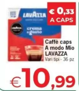 Despar Caffè caps A modo Mio LAVAZZA offerta