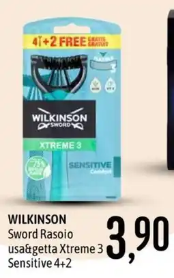 Emisfero Wilkinson Sword Rasoio usa&getta Xtreme 3 Sensitive offerta