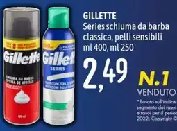 Emisfero Gillette Series schiuma da barba classica offerta