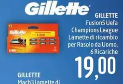 Emisfero Gillette Fusion5 Uefa Champions League lamette di ricambio per rasoio da uomo offerta